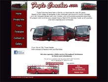 Tablet Screenshot of foylecoaches.com